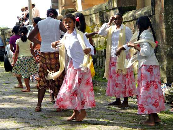 Colourful traditional dress