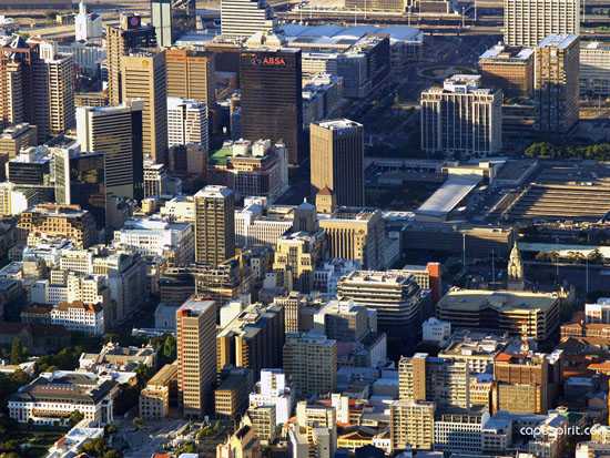 The bustling CBD of Cape Town