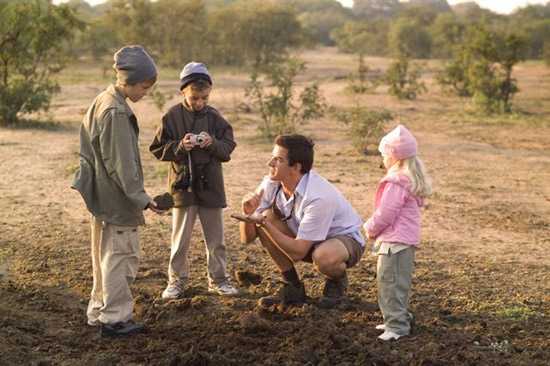 Children on Safari in Africa