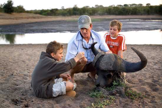 Children on Safari in Africa