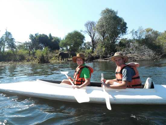 Take a kayak down the Zambezi River