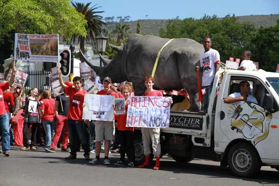 World Rhino Day in red