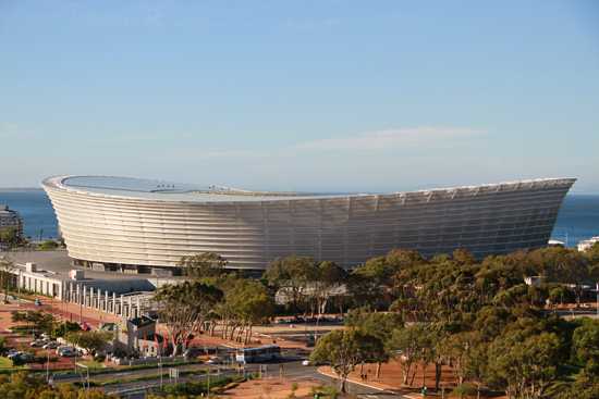 Spectacular views of Greenpoint Stadium from Cape Royale Sky Bar