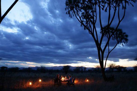 Enjoy al fresco dinner at Elsa's Kopje, Samburu National Reserve