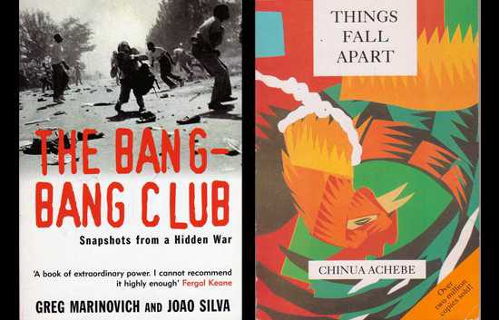 Bang Bang Club and Things Fall Apart book covers