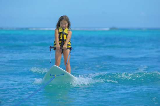 Whooo hoo, what fun. Sking for kids in Mauritius.