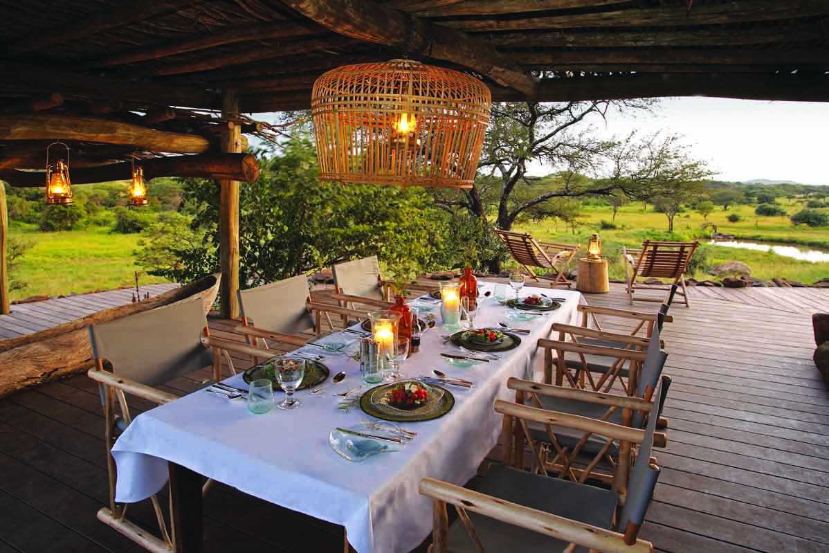 It'll be a meal to remember dining at Singita Faru Faru