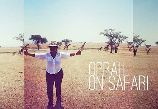 Oprah Winfrey auf Safari