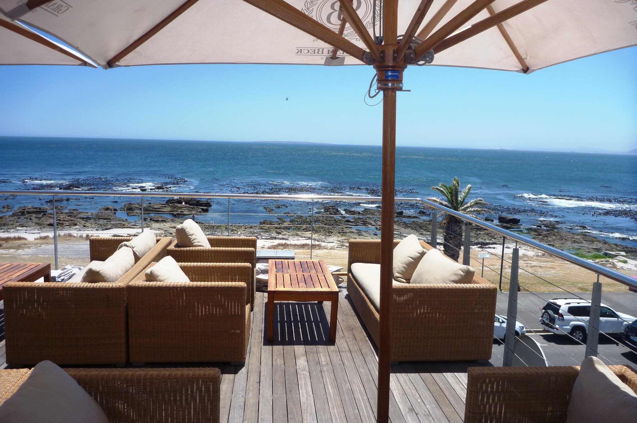 Wafu's rooftop view over the coast of South Africa.