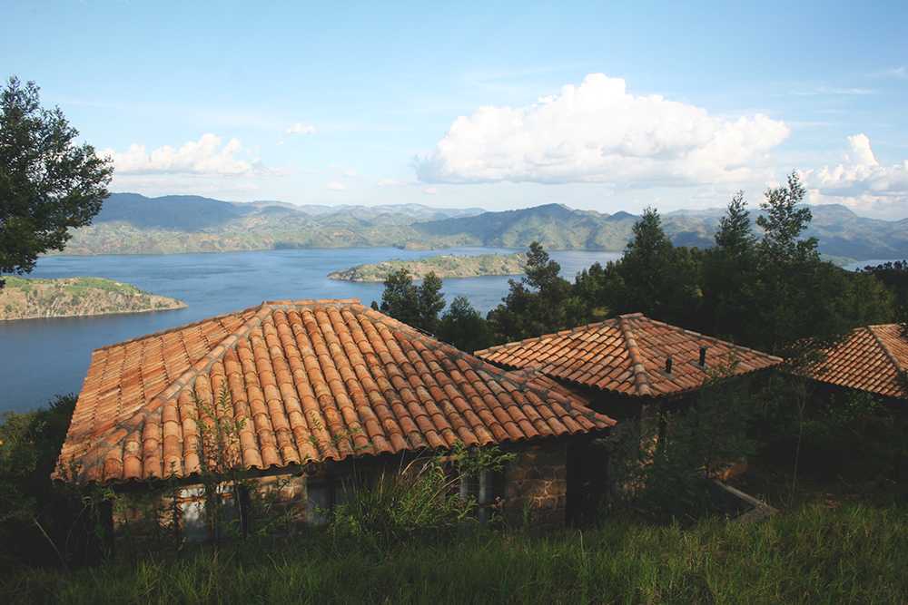 Virunga Lodge and lanscapes above