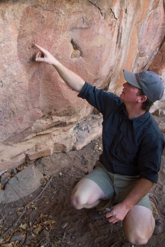 Rock paintings at Marataba