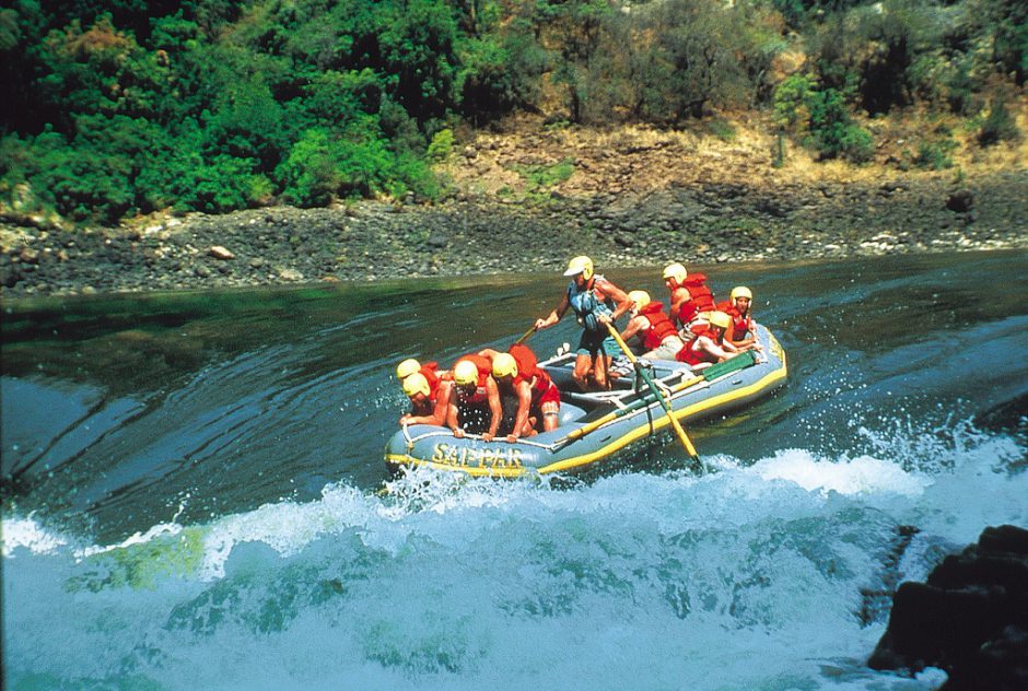 White-water rafting at Victoria Falls