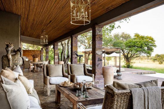 The view from the outdoor lounge at Singita Serengeti House