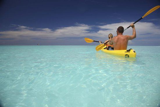 Kayaking at Mnemba Island Lodge, Zanzibar