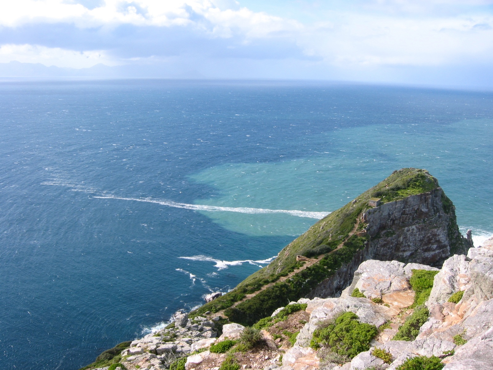 Sometimes it's possible to see the meeting of the two oceans