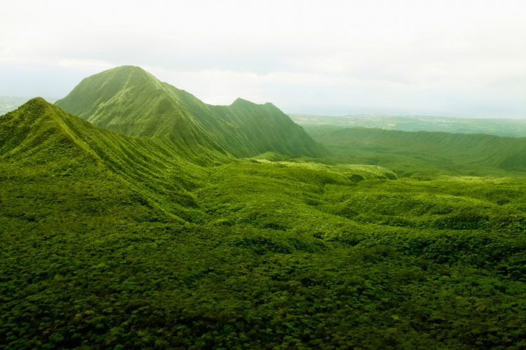 Aerial View of Reunion Island 