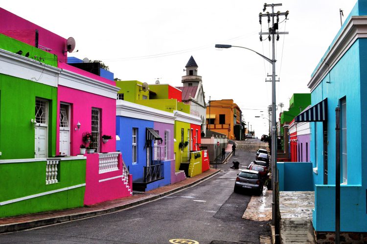 A colorida Bo Kaap na Cidade do Cabo