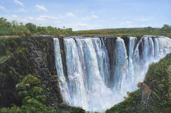 Errol Norbury capture's Victoria Falls in his art