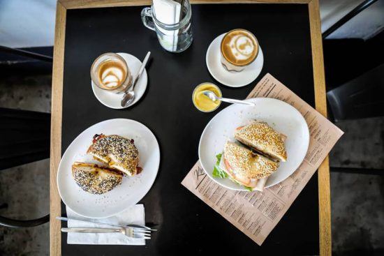 Their homemade bagels are popular for breakfast