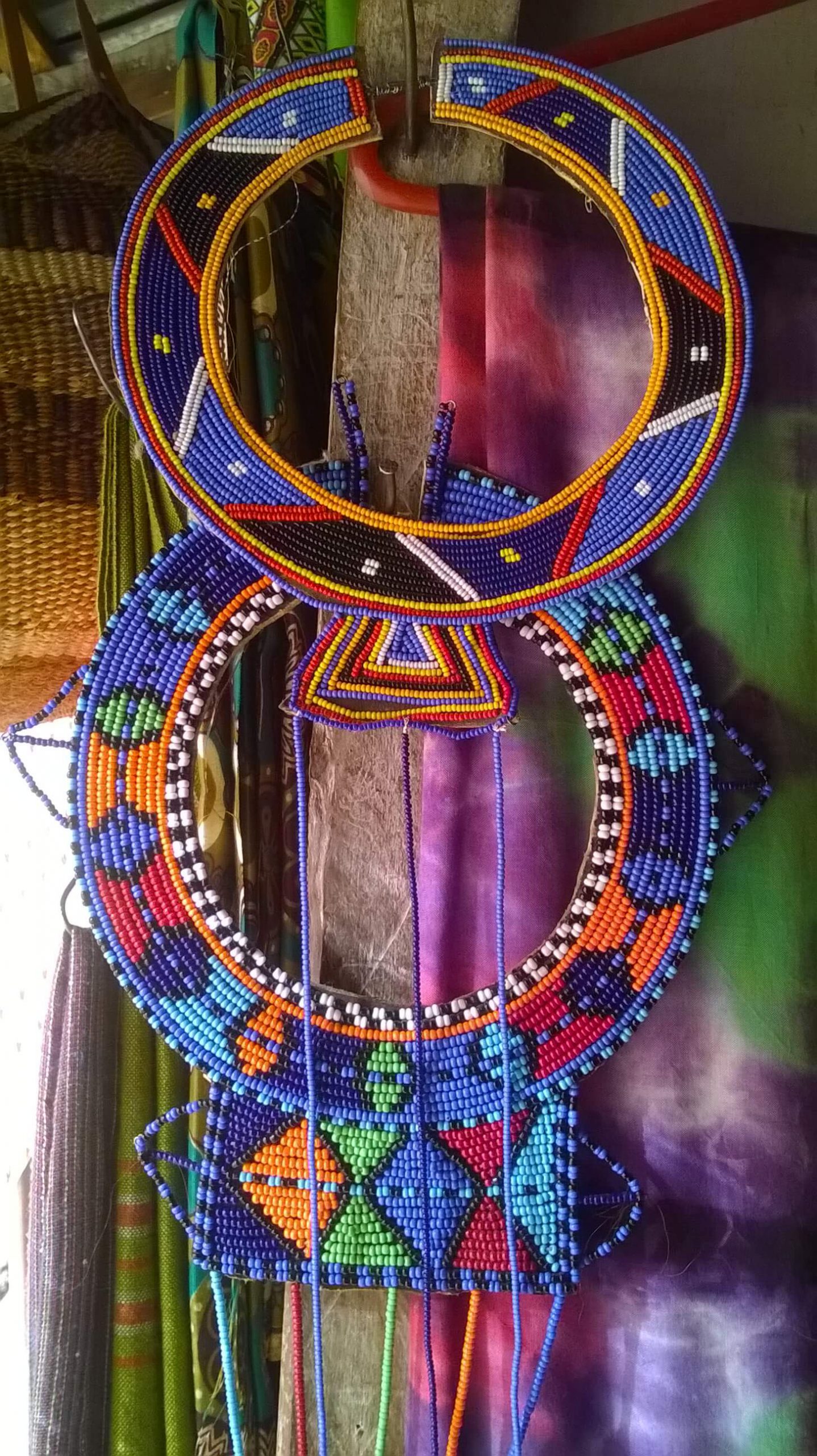 Traditional Maasai Jewelry at Triangle Curio Market, Nairobi