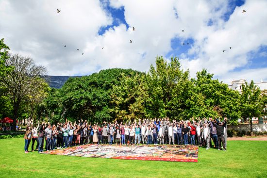 Group photo in Company's Garden for World Rhino Day