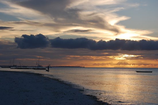 Sunset in Zanzibar is wonderful to behold