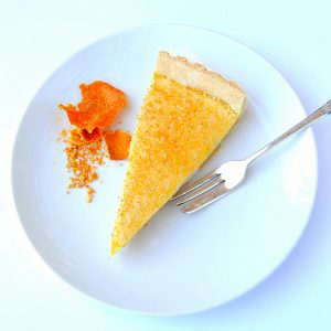 The delectable Milktart with naartjie