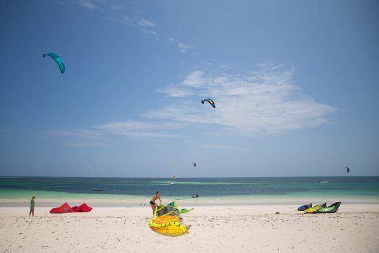 Snorkeling and Kite surfing are popular activties to do on Watamu Beach