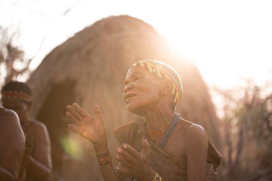 Story-telling is a central part of Bushmen life