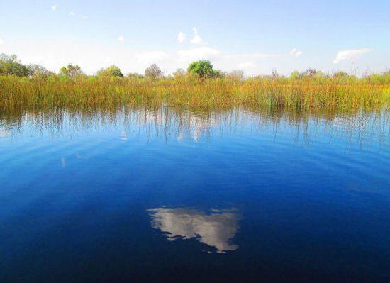 The reflection on water is soothing 