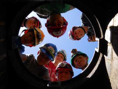 The hole at the start of the Tunnel Tour