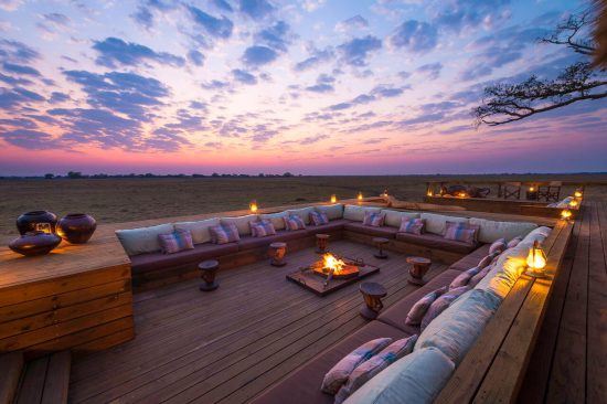 Spectacular sundowners at Shumba Camp 