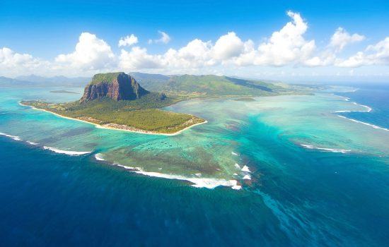 Aerial View of Mauritius