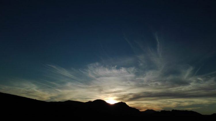 Coucher de soleil dont on se souvient longtemps dans le Cederberg