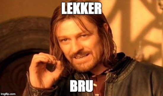 South African slang lekker bru