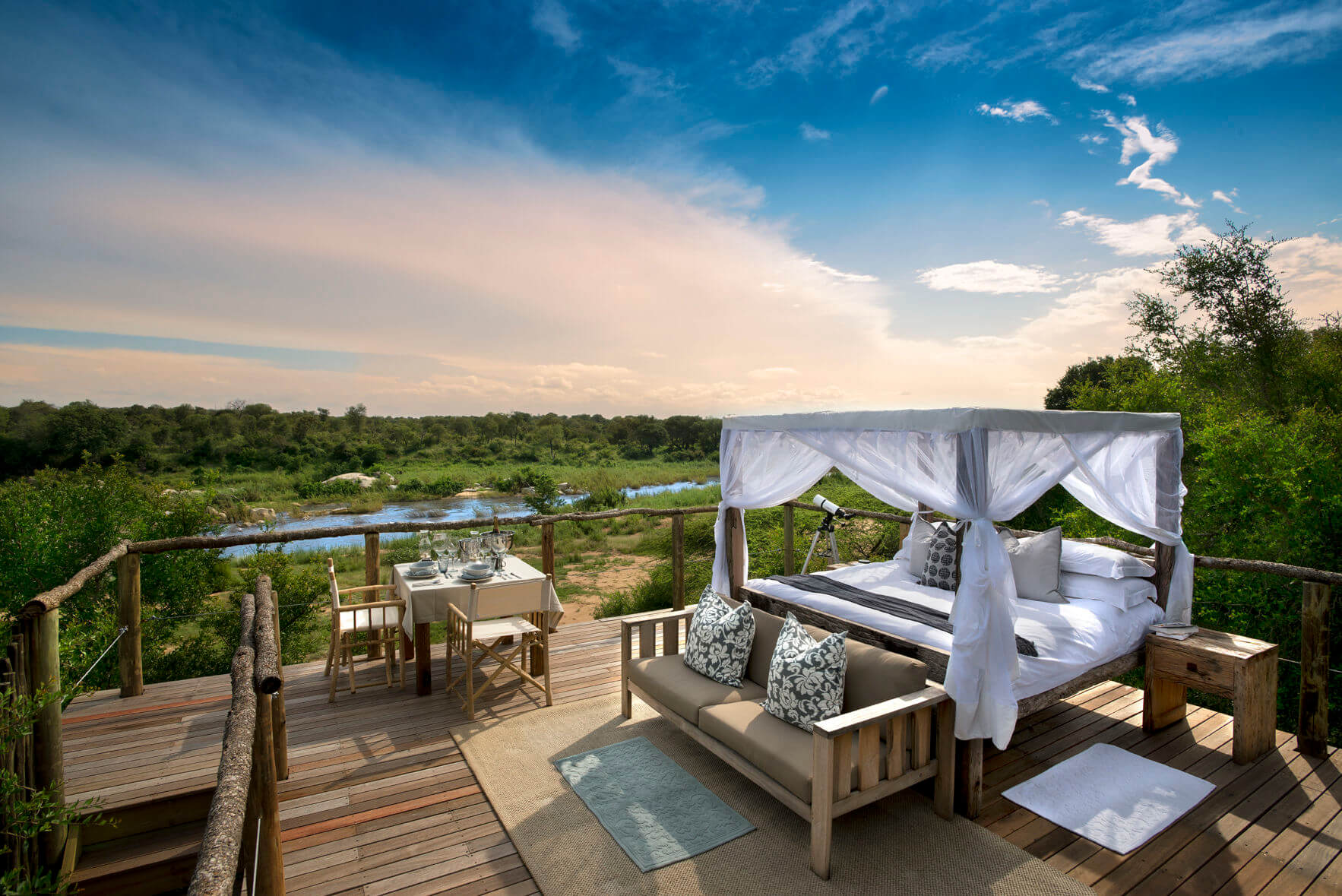 Romantische Baumhäuser auf Safari: Das Tinyeleti Treehouse im Lion Sands Reservat