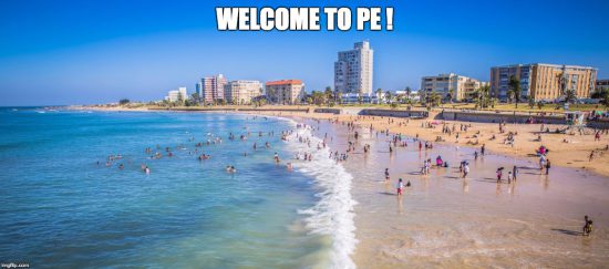 South African slang PE for Port Elizabeth