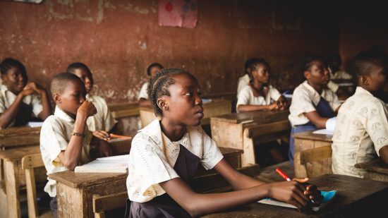 A classroom in Nigeria, Africa