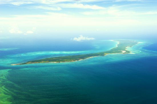 Vamizi Island aus der Vogelperspektive