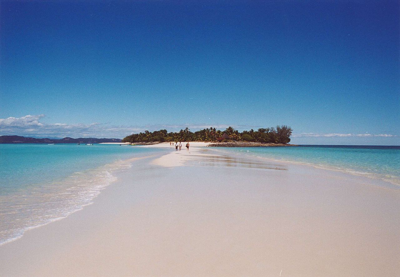 a stretch of beach at Madagascar