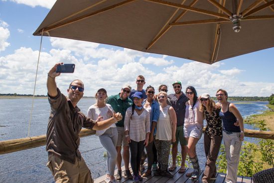 Chobe Game Lodge deck of fame