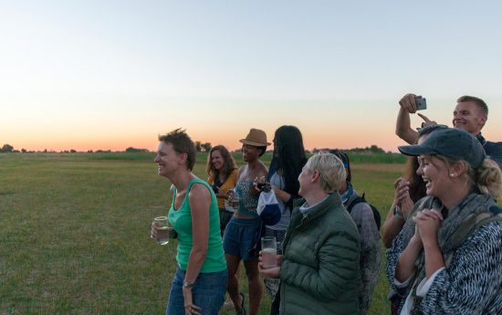 sundowners with the safari family