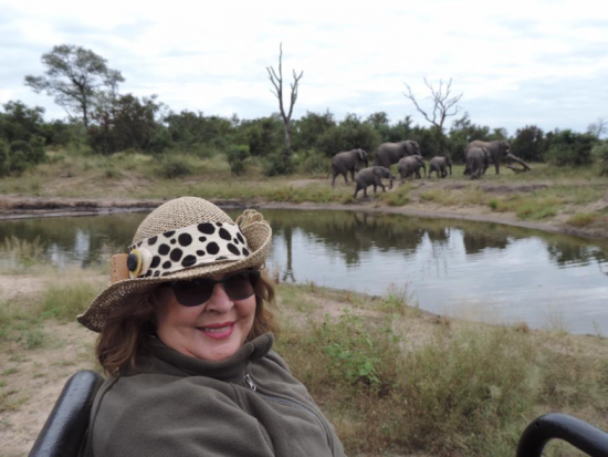 Janelle enjoying the safari 