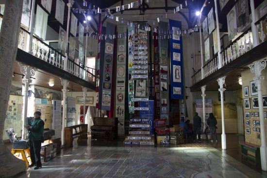 Inside the District 6 Museum in Cape Town