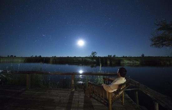 moonrise in okavango delta