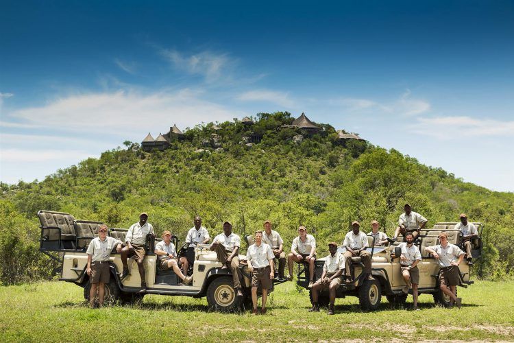 Equipe de guias e rastreadores do Ulusaba Safari Lodge