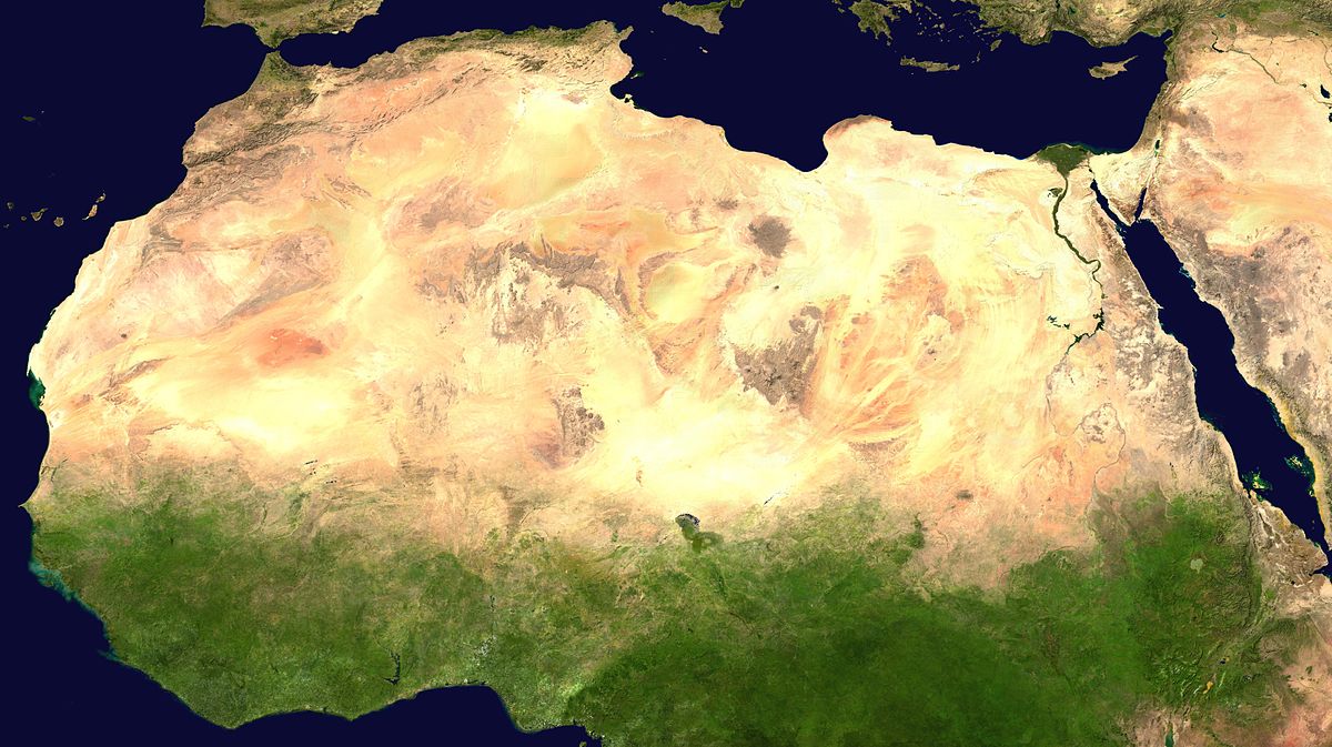 Satellitenbild Sahara