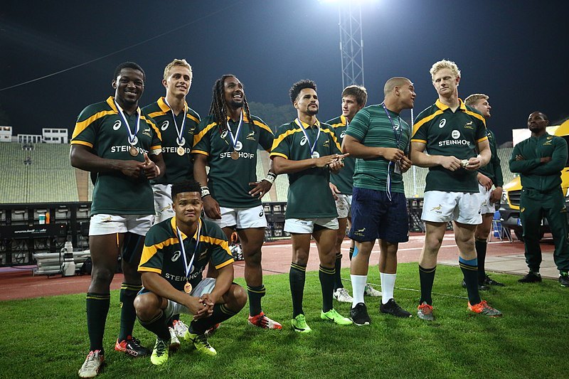 Os chamados "Springboks" durante tornio Oktoberfest 7s em Munique