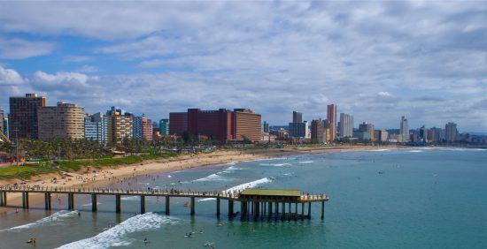 Durbans Beachfront mit Sandstrand