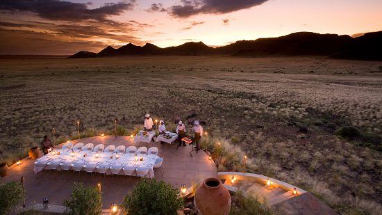 Dinner in der Sossusvlei Desert Lodge